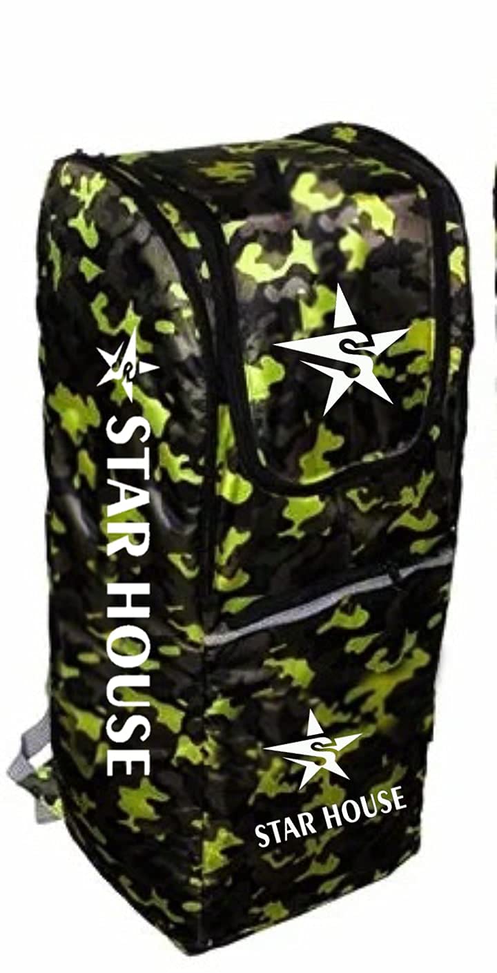 STAR HOUSE Cricket Kit Bag Heavy Padded Foam Inside (Yellow Army)