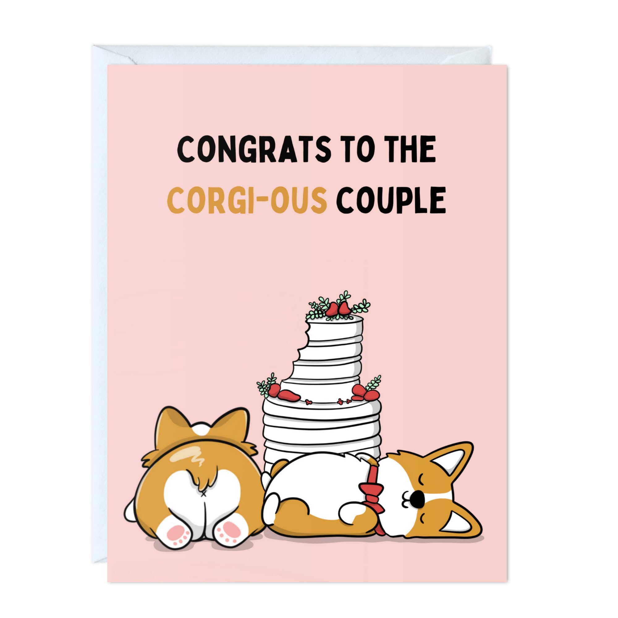 Funny Wedding Card for Bride Groom Bridesmaid Bachelorette Couple Husband Wife Him Her