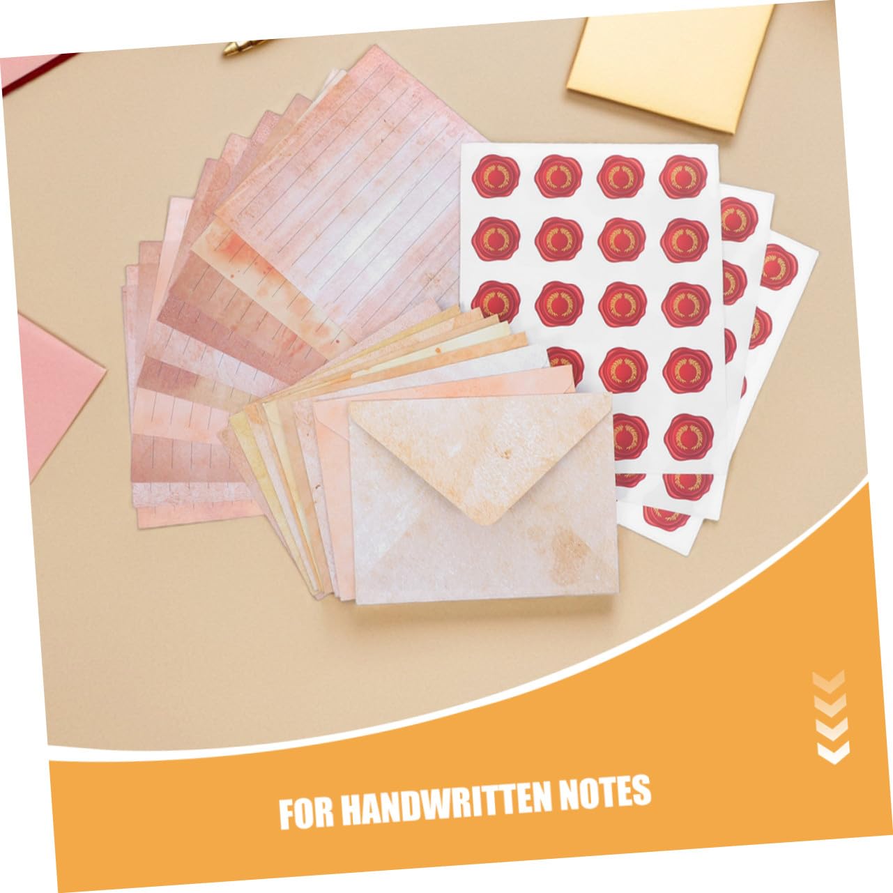 100 Sätze Vintage Briefpapier Set mit Umschlägen Hochwertigem Linierten Schreibpapier für Einladungen Persönliche Briefe und Festliche Grüße Vielseitig Verwendbar für Besondere