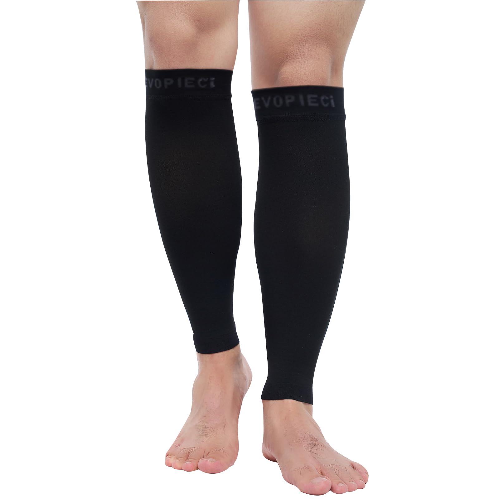 8-15 mmHg 1Pair Men and Women Wide Calf Sleeve Brace Compression Socks for Leg Support, Pain Relief