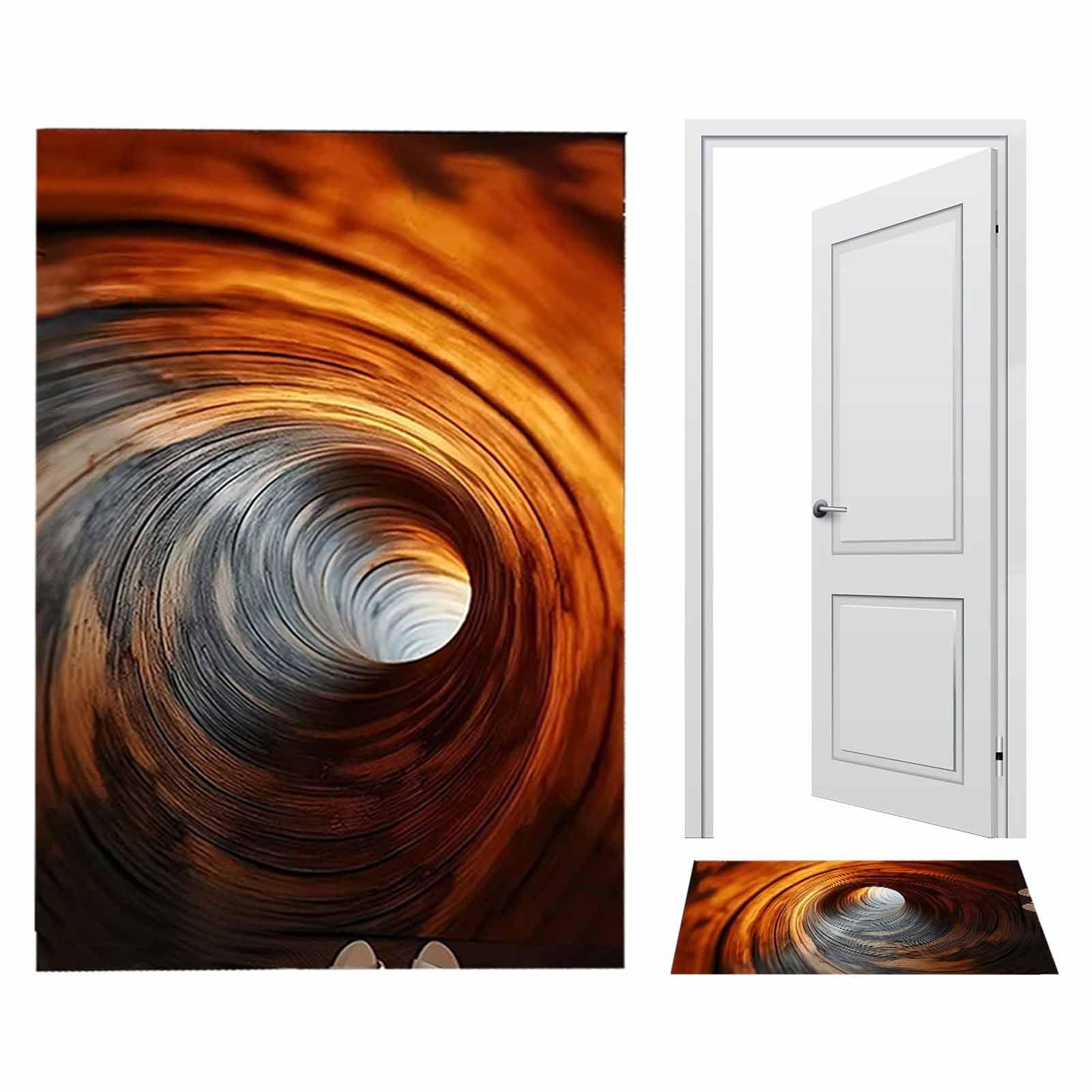 Alfombra de baño absorbente con ilusión óptica y superficie de alta seguridad