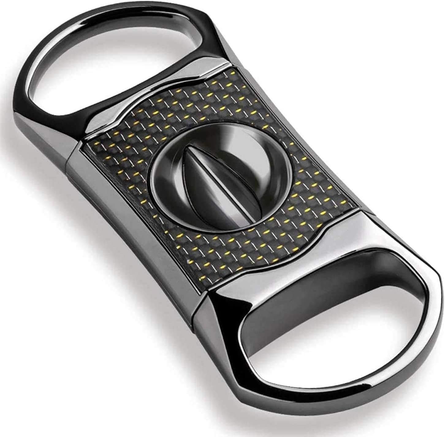Cigar Cutter, Stainless Steel Blade, Double Blade Guillotine, Portable Cigar Tool, V- Cut Cigar Cutter, Father, Boyfriend (Color : B)