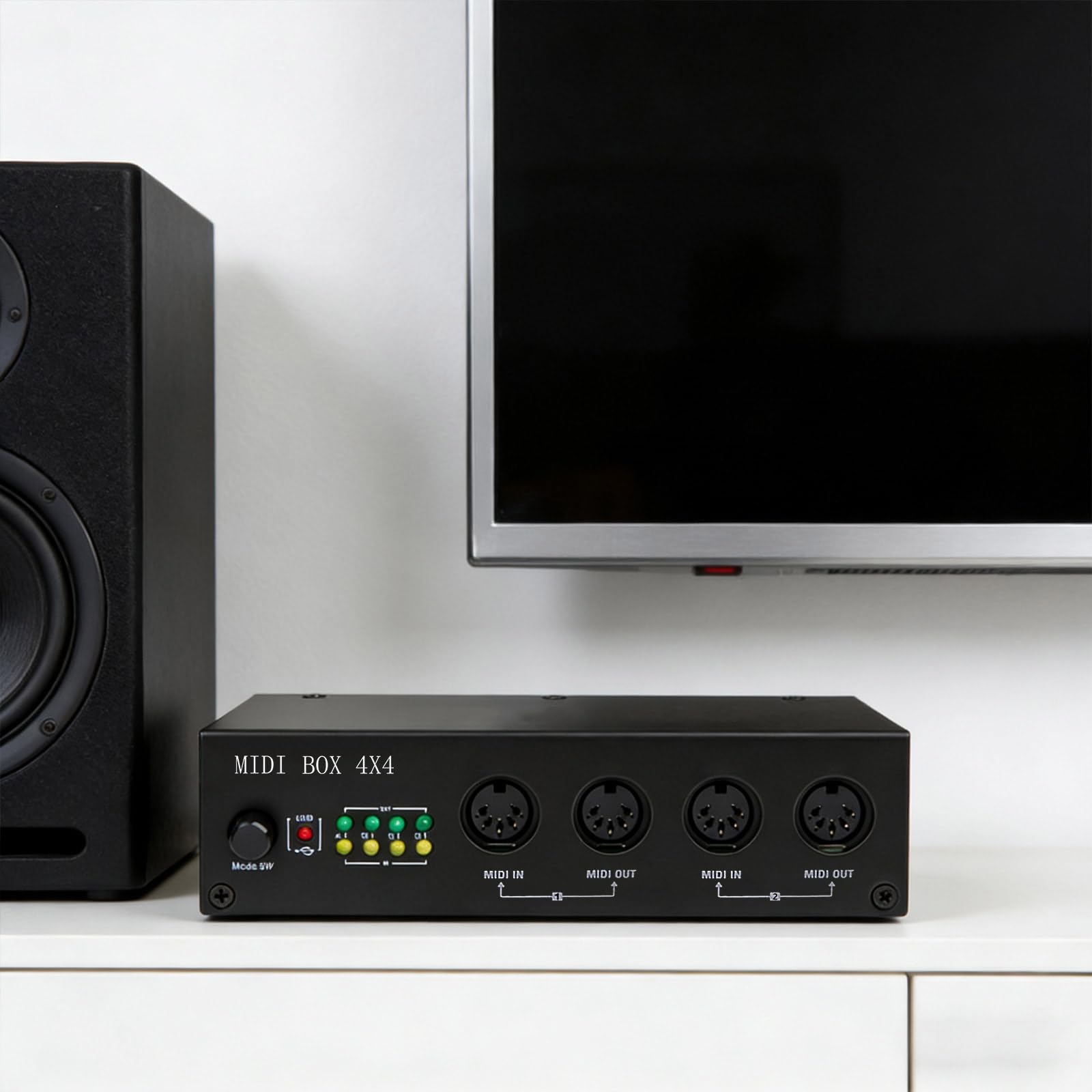 Box Editor USB a 4 porte per collegamento simultaneo di strumenti per configurazioni musicali mobili Controller per principianti
