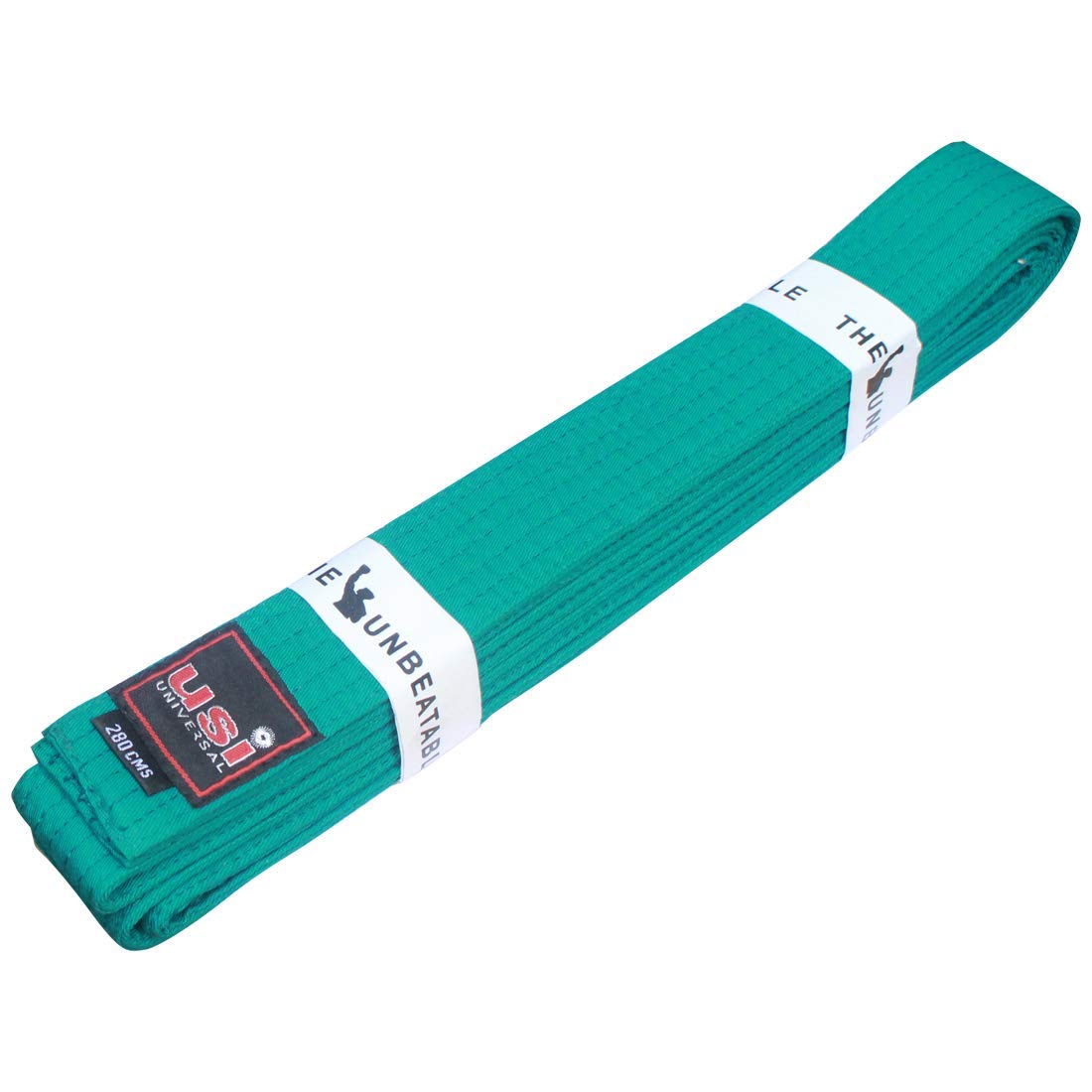USI Karate-Gürtel, Kampfsport, farbig, 240 cm – 280 cm, verschiedene Farben (grün, 240 cm)