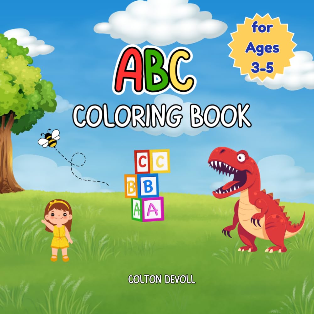 ABC Coloring Book: Color the Alphabet with Fun Pictures for Every Letter