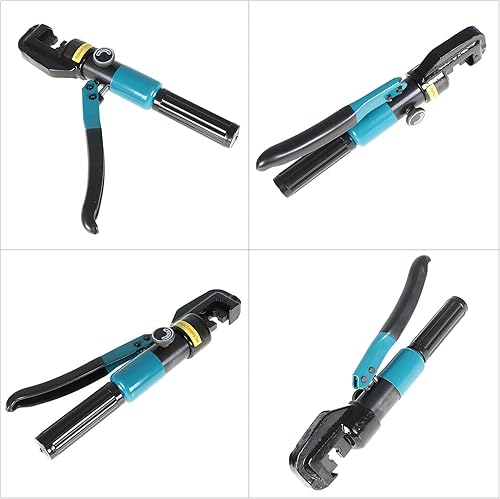 Miniatura 6 de Herramienta hidráulica de mano de 10 toneladas con 9 pares de troqueles y cortador de cables para accesorios de barandilla de cable de acero