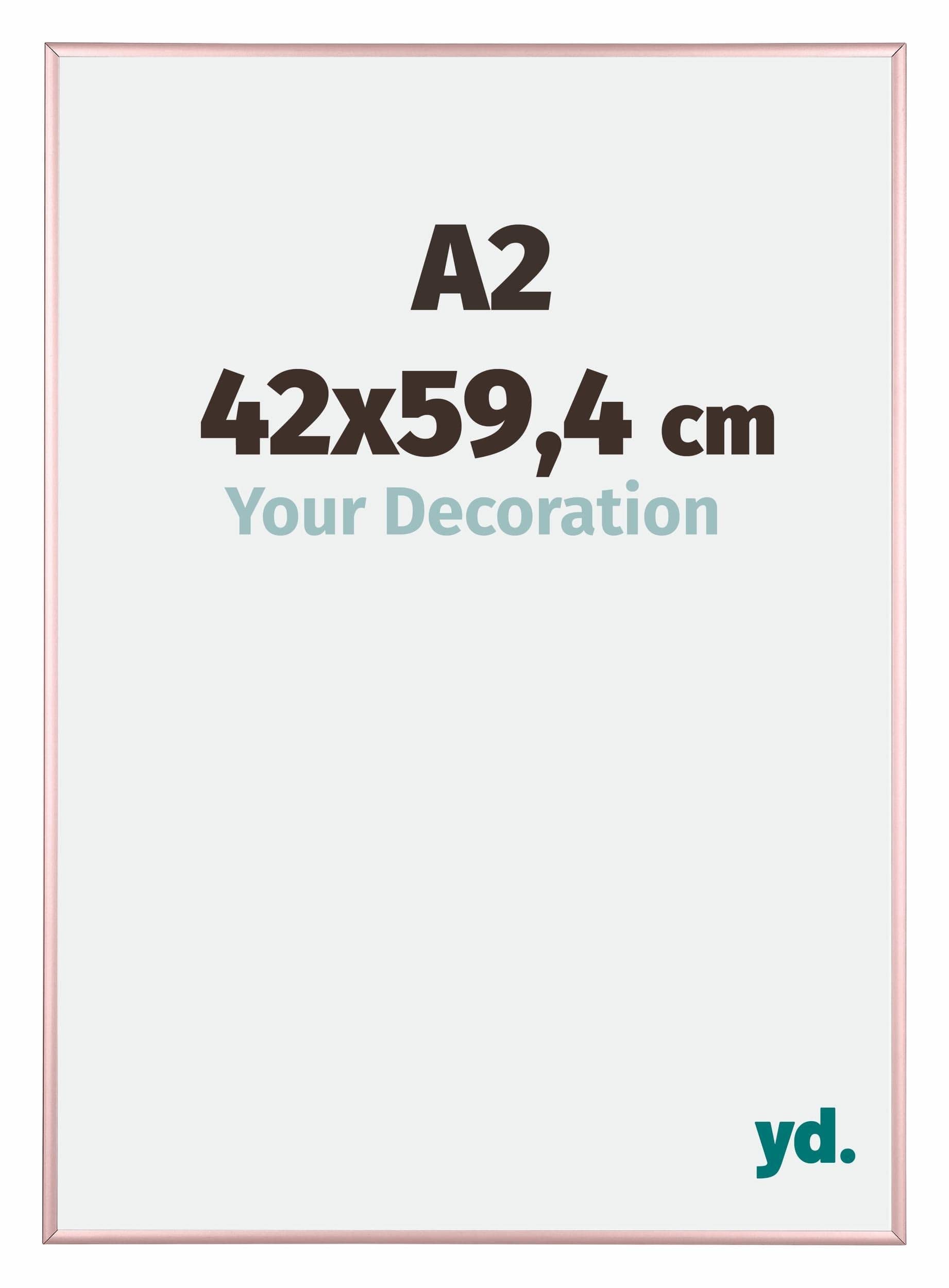 Your Decoration - Picture Frame A2 42x59,4 cm - Copper - Decorative Wall Frame in Aluminium with Antireflection - Frame A2 42x59,4 - Kent — image 1