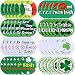Chuangdi 48 Pieces Mini Shamrock Buttons St. Patrick's Day Badges Irish Party Buttons for Holiday Party Favors, 8 Patterns
