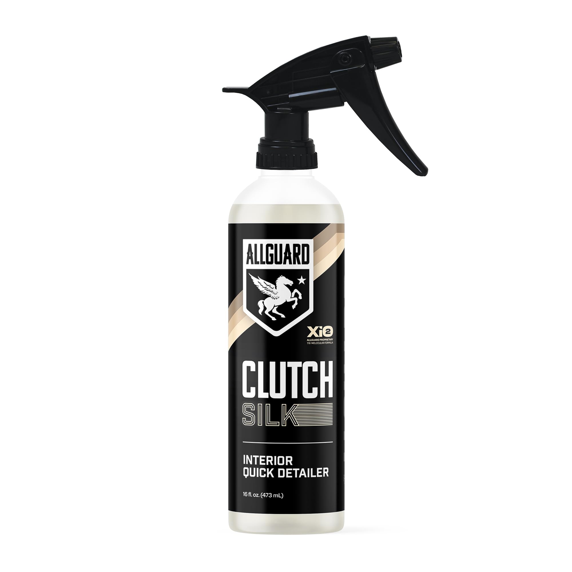AllGuard Clutch SILK - Interior Cleaner & Quick Detailer Formulated with XiO2™ Ceramic - Protects While Cleaning Leather, Plastics, Vinyl, Glass & More - Satin Finish with UV Defense & Anti-Static