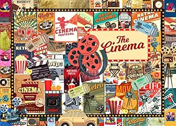 Misc. Brain Tree - Movie Buff 1000 Piece Puzzle for Adults: With Droplet Technology for Anti Glare & Soft Touch Book