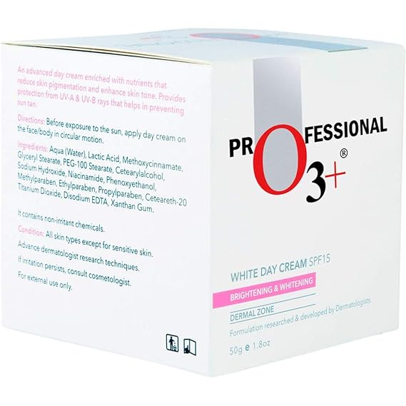 O3+ Spf 15 Day Cream - 50Ml (3 Inch), White