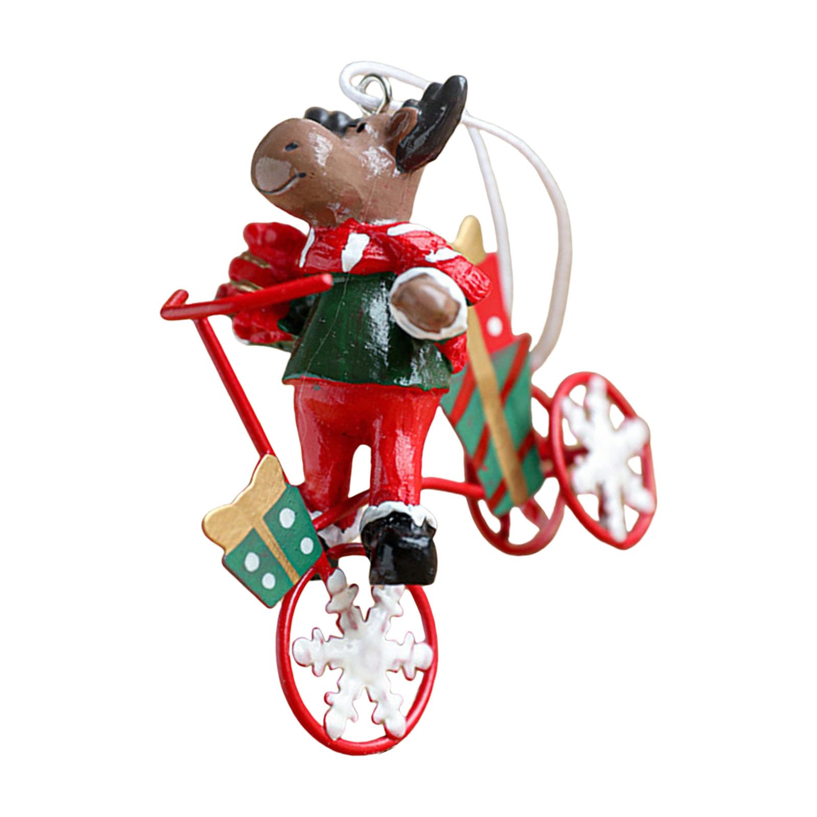 carotoe Christmas Tree Pendant Ornament Christmas Tree Hanging Figurines Santa Reindeer Themed Ornament for Decoration Pendant