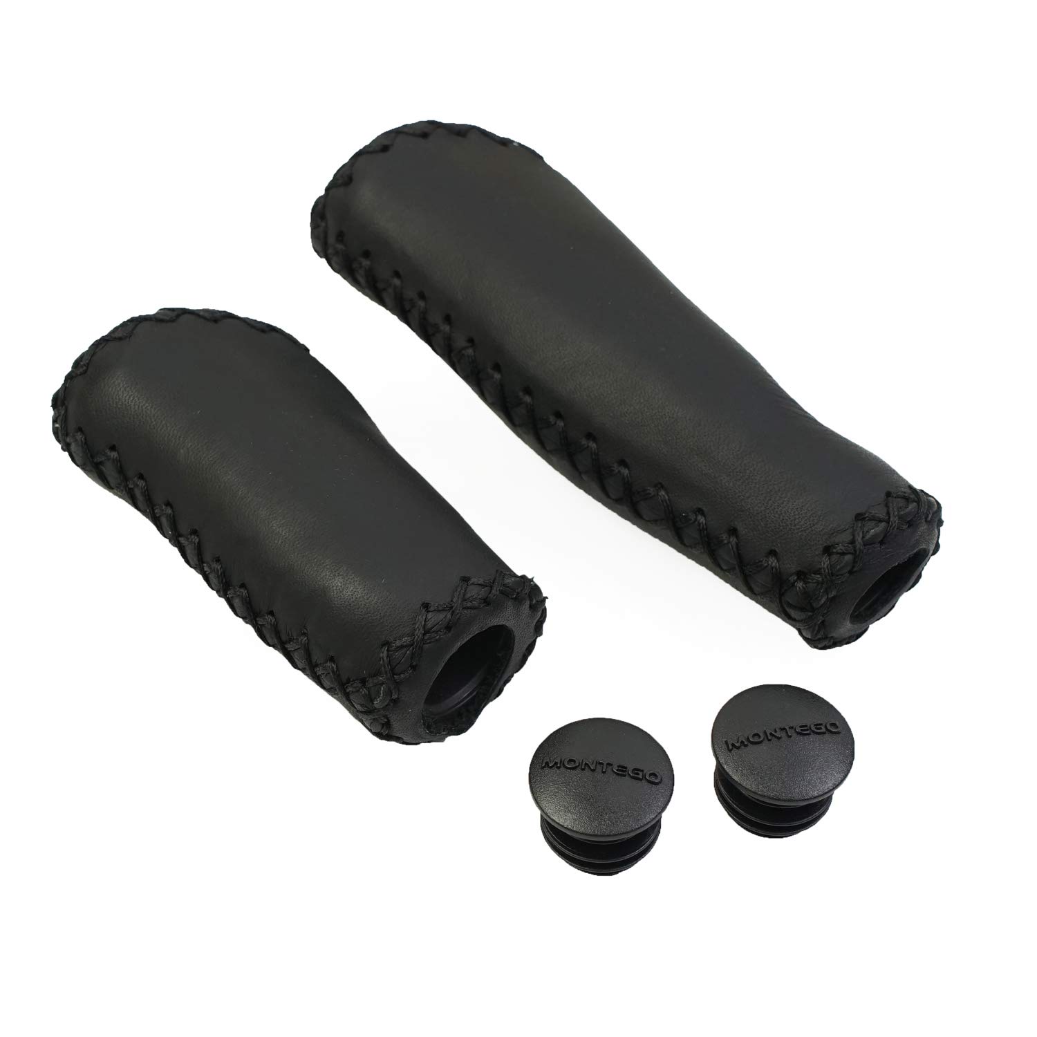 'Bike Grips Leather Comfortable Handmade for Twist Shifter Grips, Bike 7/8'' Handle Bar Grips Shift Short, for Beach Cruiser Bike Women Men Classic City Vintage Bike Accessories'