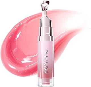 Peptide Brightening - Suero labial tintado, hidratante y voluminoso, bálsamo labial hidratante con polipéptidos y escualano para labios brillantes y suaves (01 rosa bebé)