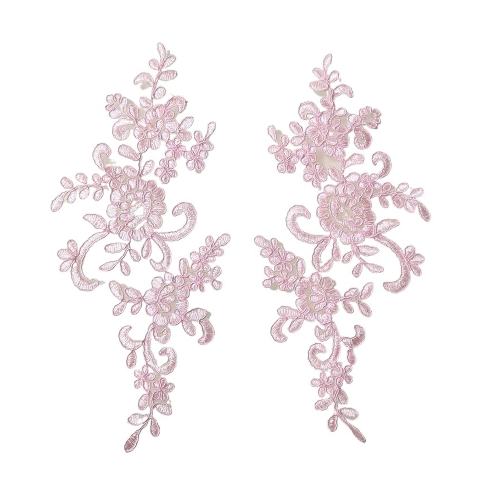 Appliques de dentelle brodées 3D haute couture pour embellir une robe de mariée