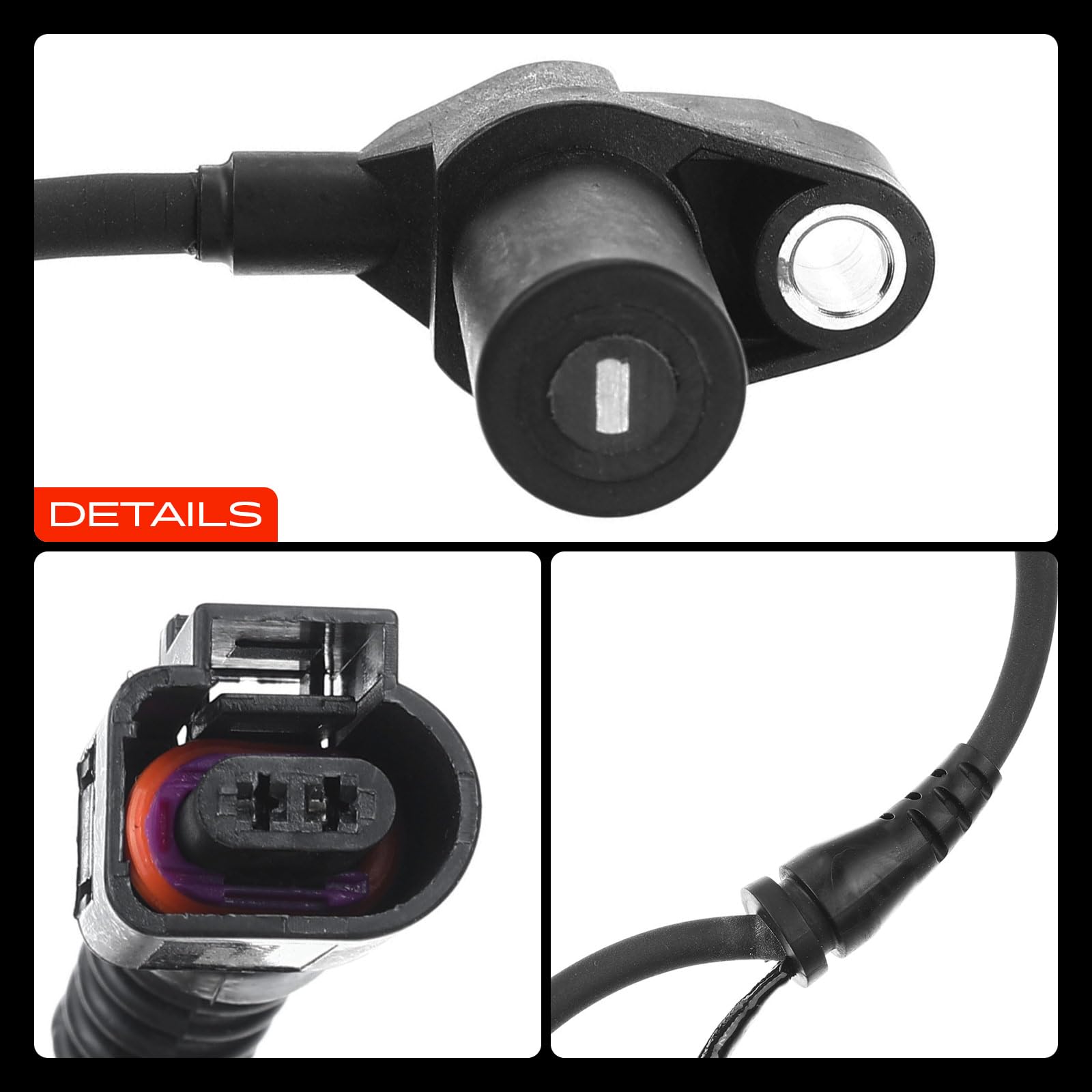 1x ABS Sensor Raddrehzahl Vorne für A4 8E2 B6 A4 Avant 8E5 B6 A4 Cabriolet 8H7 8HE B6 B7 1.6L-3.0L 2000-2005 8E0927803A