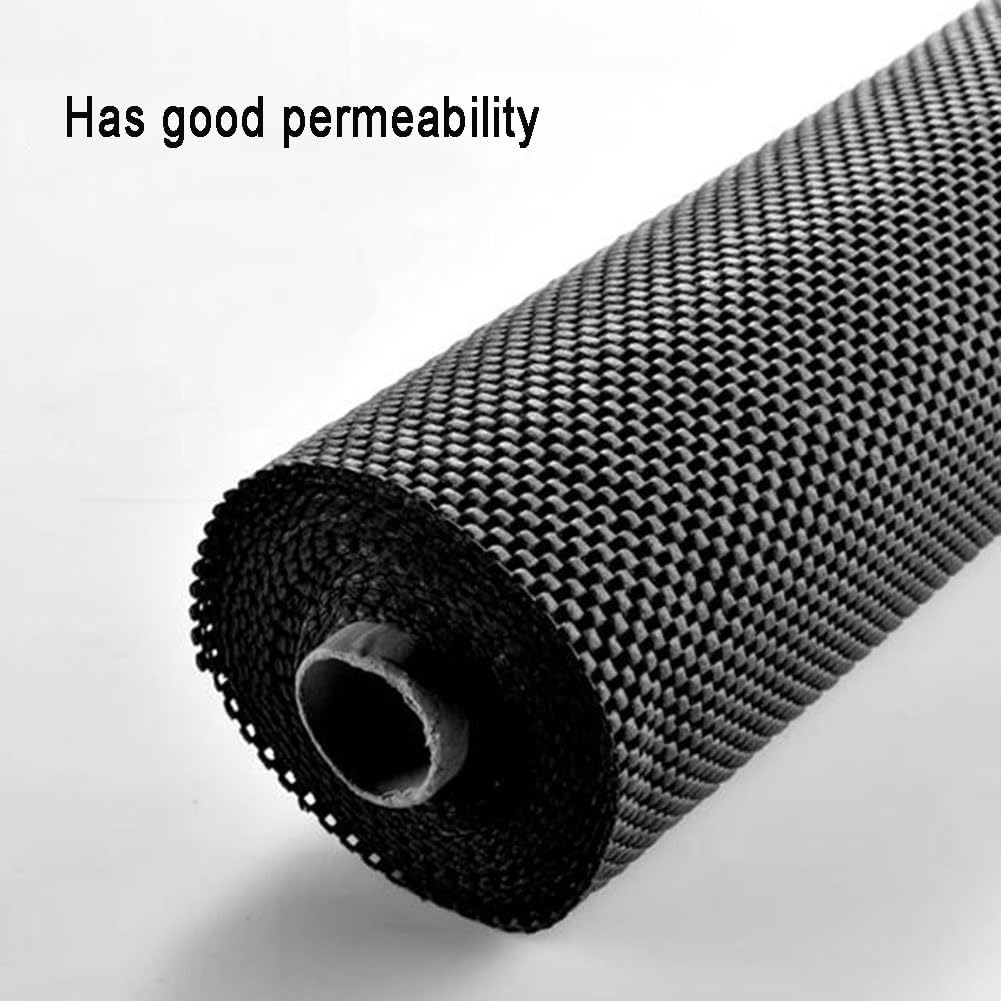 GZHERVICES Non Slip Rug Pad, PVC Multipurpose Non-Slip Mat Cuttable Antislippery Mat Cabinet and Drawer Organization Shelf Liner for Smooth Hard Wooden Floors (Color : Black, Size : 1.2x50m)