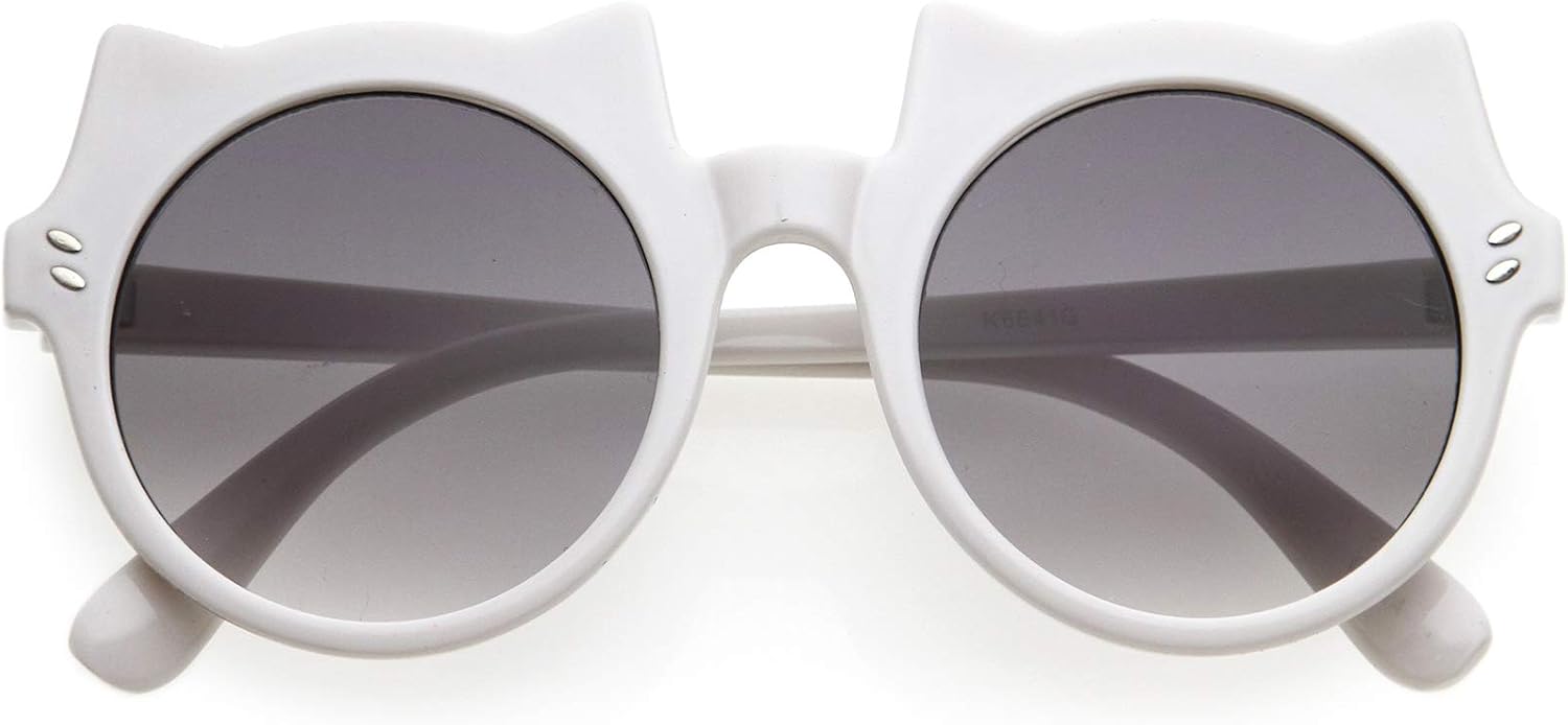 zeroUV Kids Fab Kitty Oversize Round Sunglasses