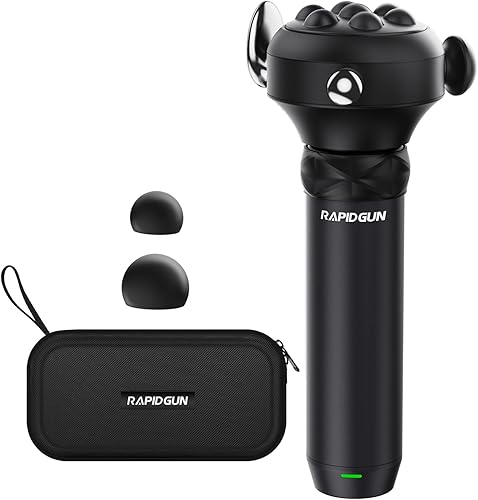 Pistola de masaje Pro Max de terapia de vibración, masajeador muscular de tejido profundo de mano de 6500 RPM, masaje de liberación de fascia y