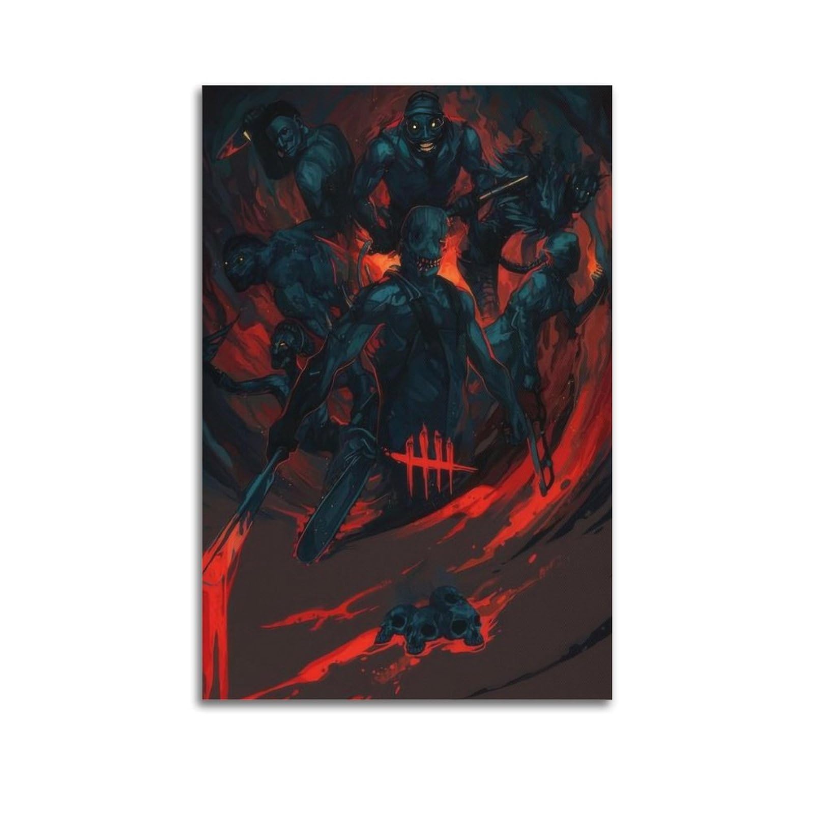 Ksoxdaitip Unframe-Style Dead By Daylight Game Poster Poster Decorative Painting Canvas Wall Posters And Art Picture Print Modern Family Bedroom Decor Posters 20X30inch(50X75cm)