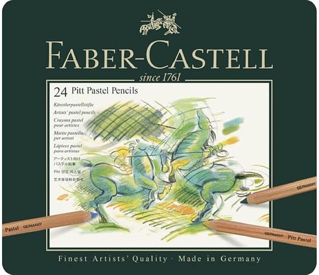 Faber-Castell 112124 Pitt Pastel Pencils (24 Pastels Pencils)