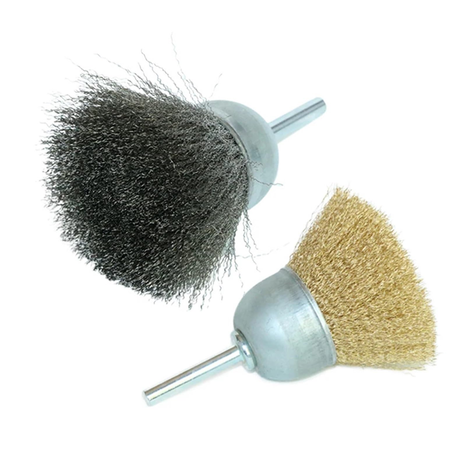 1 szt. 2-3" szczotka druciana ze stali nierdzewnej/mosiężnej, trzpień 1/4" do polerowania wiertłem | Do chwytu wiertła 1/4" Do polerowania(1PC steel 37)