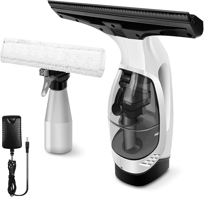 Amazon.com: Window Vacuum Cordless Window Vac Kit with 300ml Spray ...