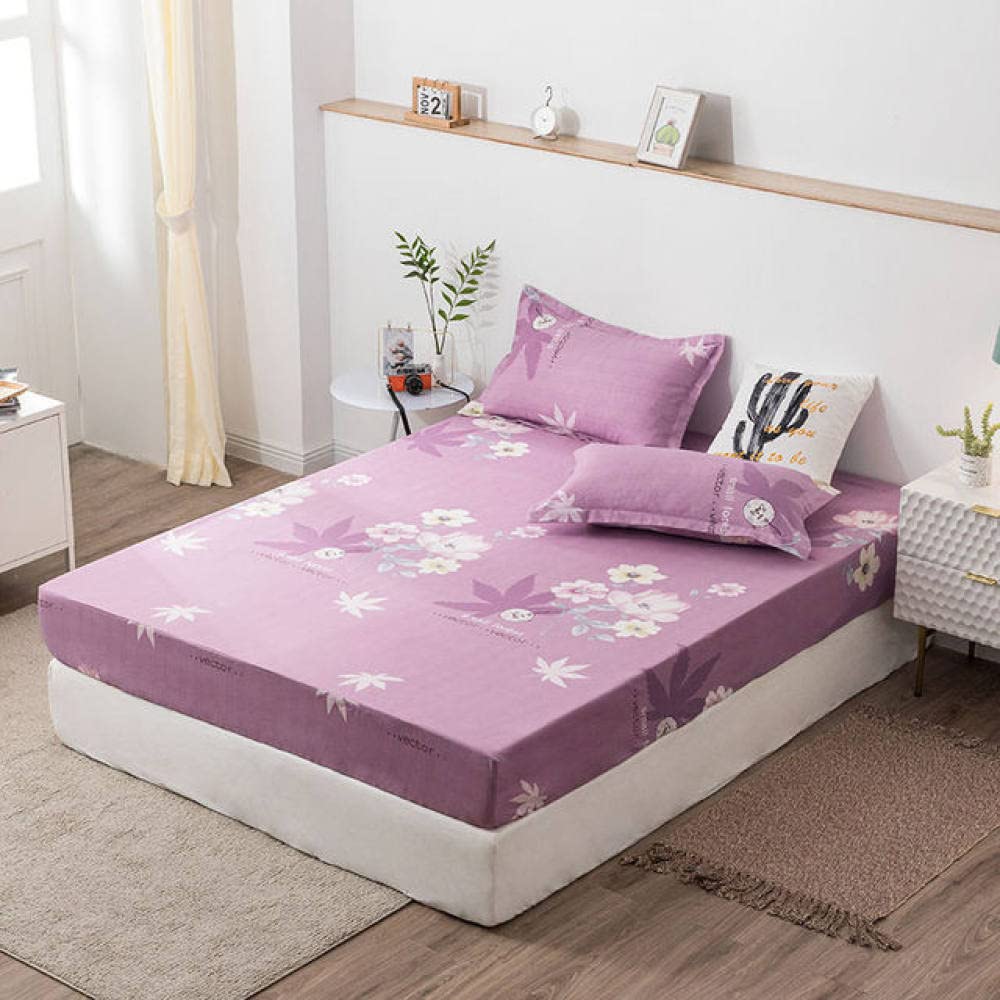 3 szt. Zestaw pokrowców na materac Queen King Twin Size Miękkie szczotkowane prześcieradło na łóżko All-inclusive pokrowiec ochronny na łóżko, kolor 13,3 szt. Design120X200