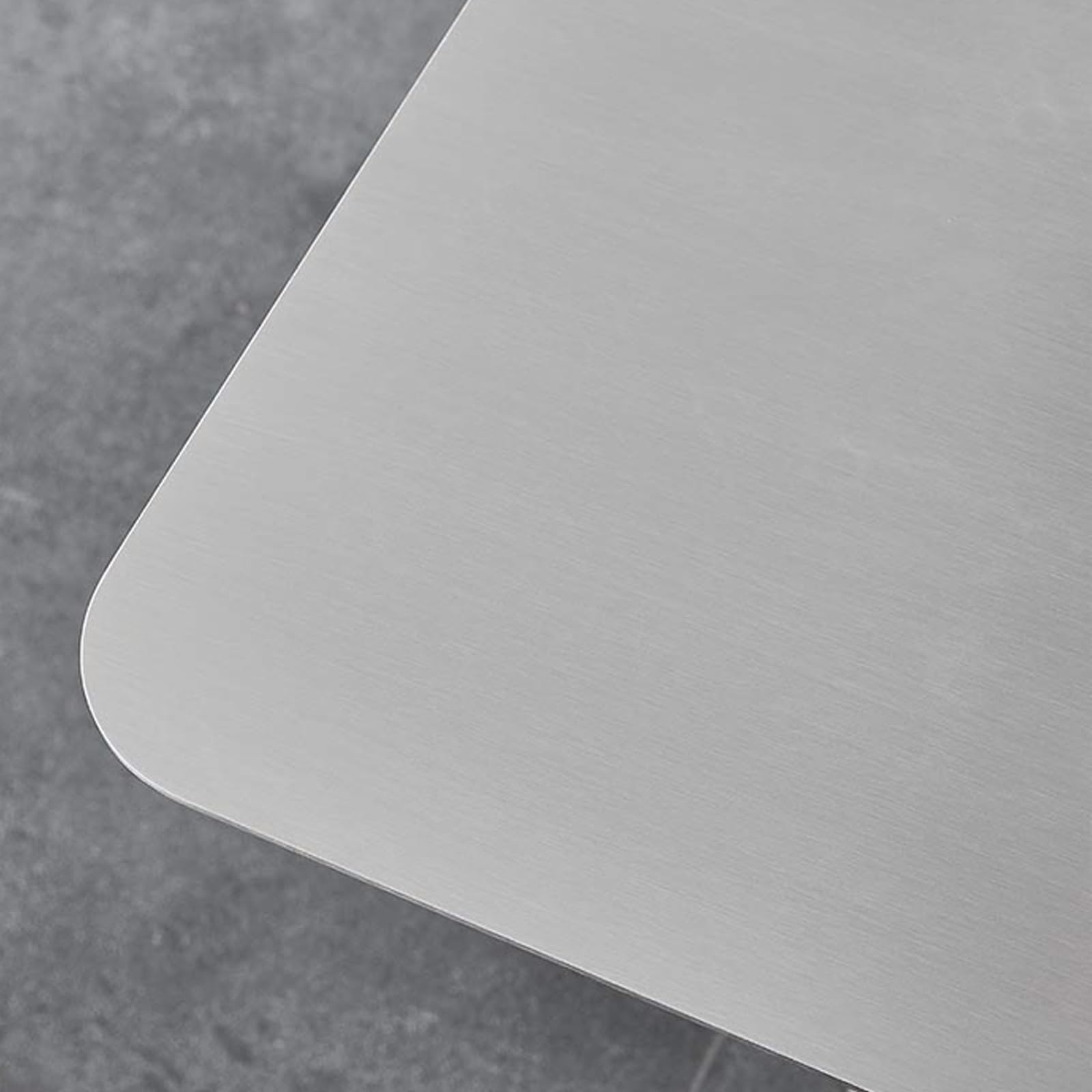SEIFE Mesa de Comedor Redonda, Mesa Auxiliar de Acero Inoxidable, Mesa de Bar Redonda, Mesa de Bar de bistró Moderna(Round,60cm/23.6)