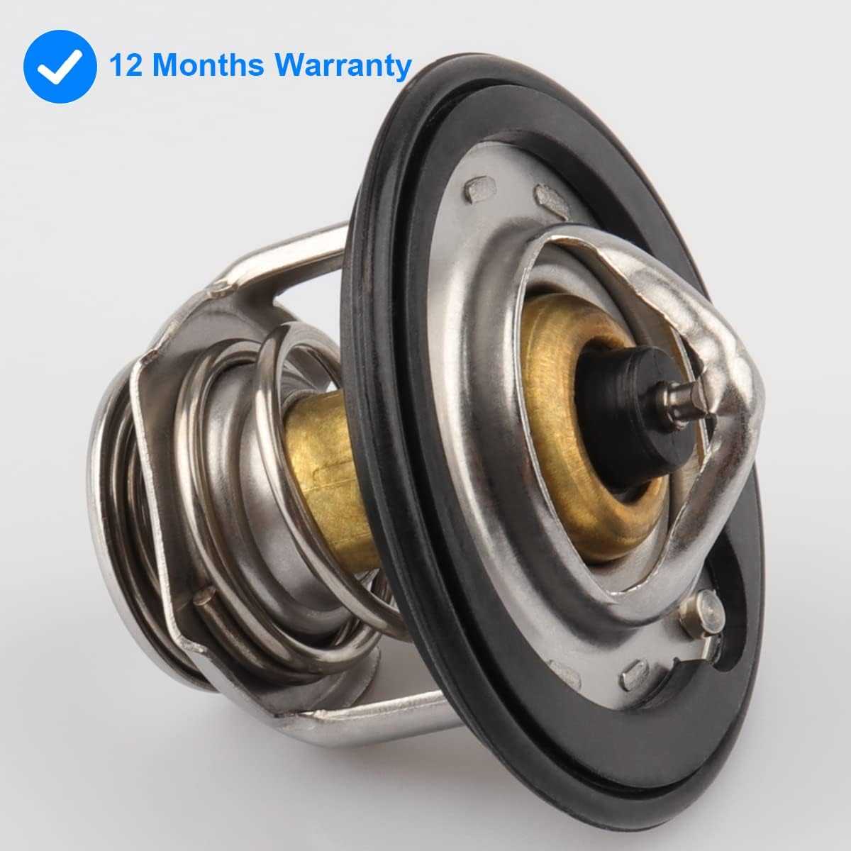 Engine Thermostat, Replace 19301-PAA-306, 19301PAA306, 19301-PLC-315 Compatible with Honda - 1990-2002 Accord, 1988-2015 Civic, 1997-2001 CRV, 1995-1998 Odyssey, 2007-2013 Fit, 2010-2014 Insight, More