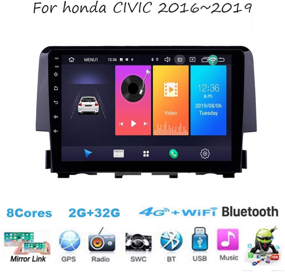 autoradio androide per honda civic 2016 2019