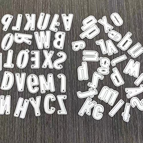 Cutting Dies For Card Making,Metal Die Cuts Set,52 Letters Cut Stencils Embossing Paper Dies For Diy Scrapbooking Album Arts Crafts Decoration Photo Stamps Invitation Letter Greeting Card #TOP1
