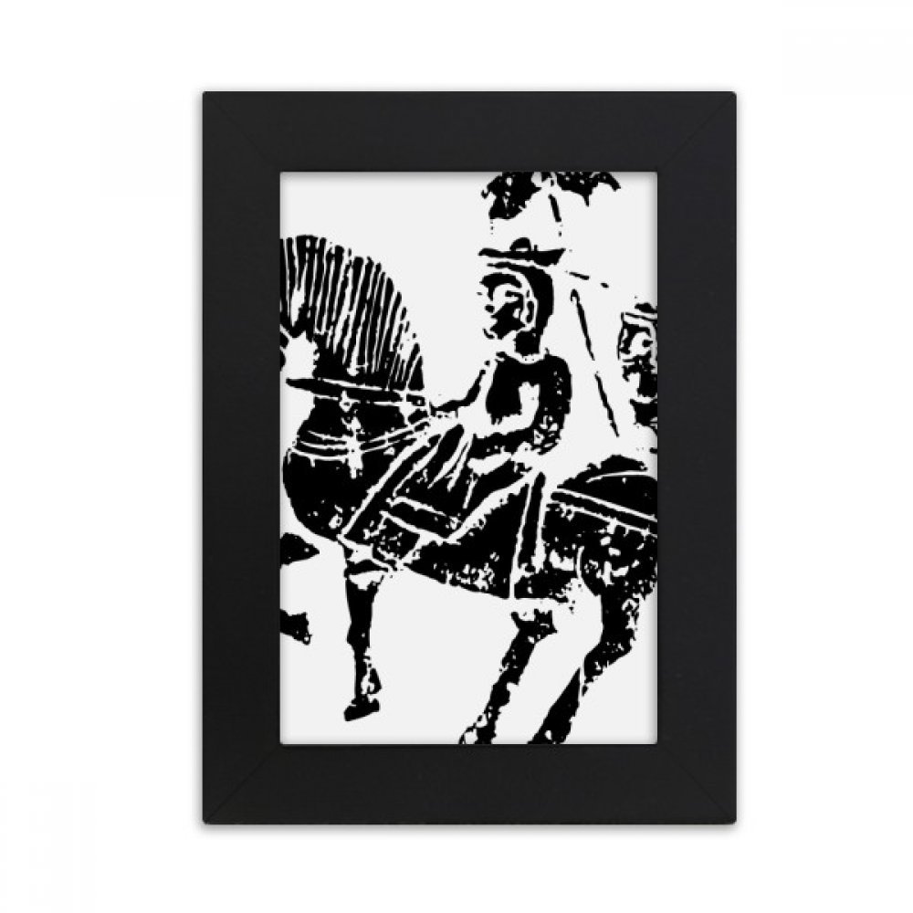 Cadre Photo Noir Motif équitation Wei Jin DIYthinker 10x15cm