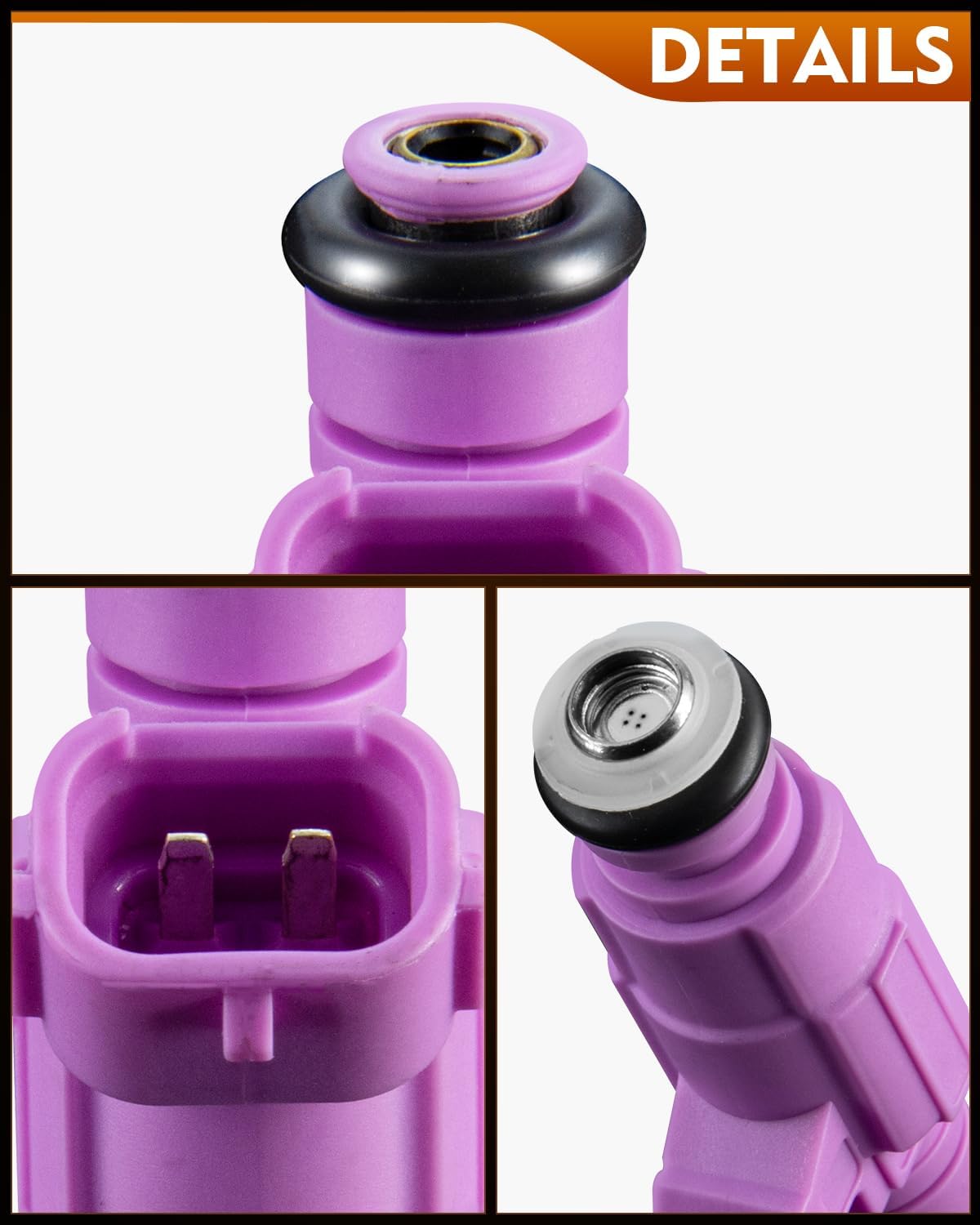 3531037170 1.6L L4 Fuel Injectors Fit For:-Hyundai Accent 2006-2011 For:-Kia Rio 2009 2010 2011, Rio5 2009 2010 2011 1.6L L4, Replacement FJ989, 35310-37170 (Set of 4)