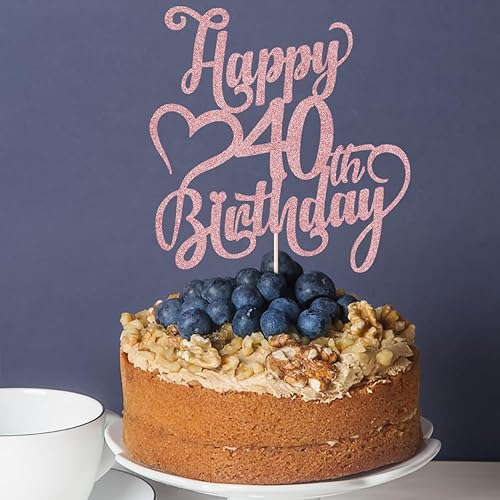 Miniatura 326 de Decoración para tarta de cumpleaños número 15 con purpurina dorada – 15 aniversario/cumpleaños – Hello 15, Cheers to 15 años, 15 & Fabulous Cake