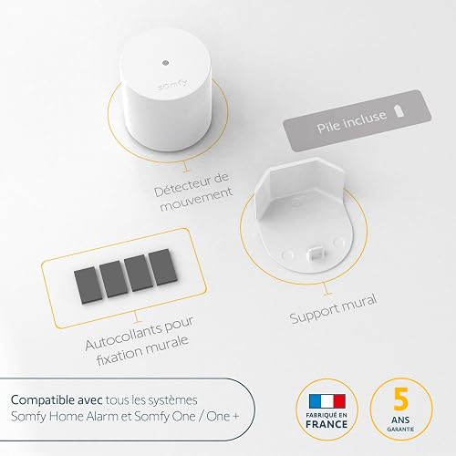 SOMFY Protect Motion Sensor, 7 m Detection Range, Indoor Use, Pet-Friendly, Temperature Sensor, Tamper-Proof, Plug-and-Play, 2-Year Battery Life with SOMFY Protect App - 3