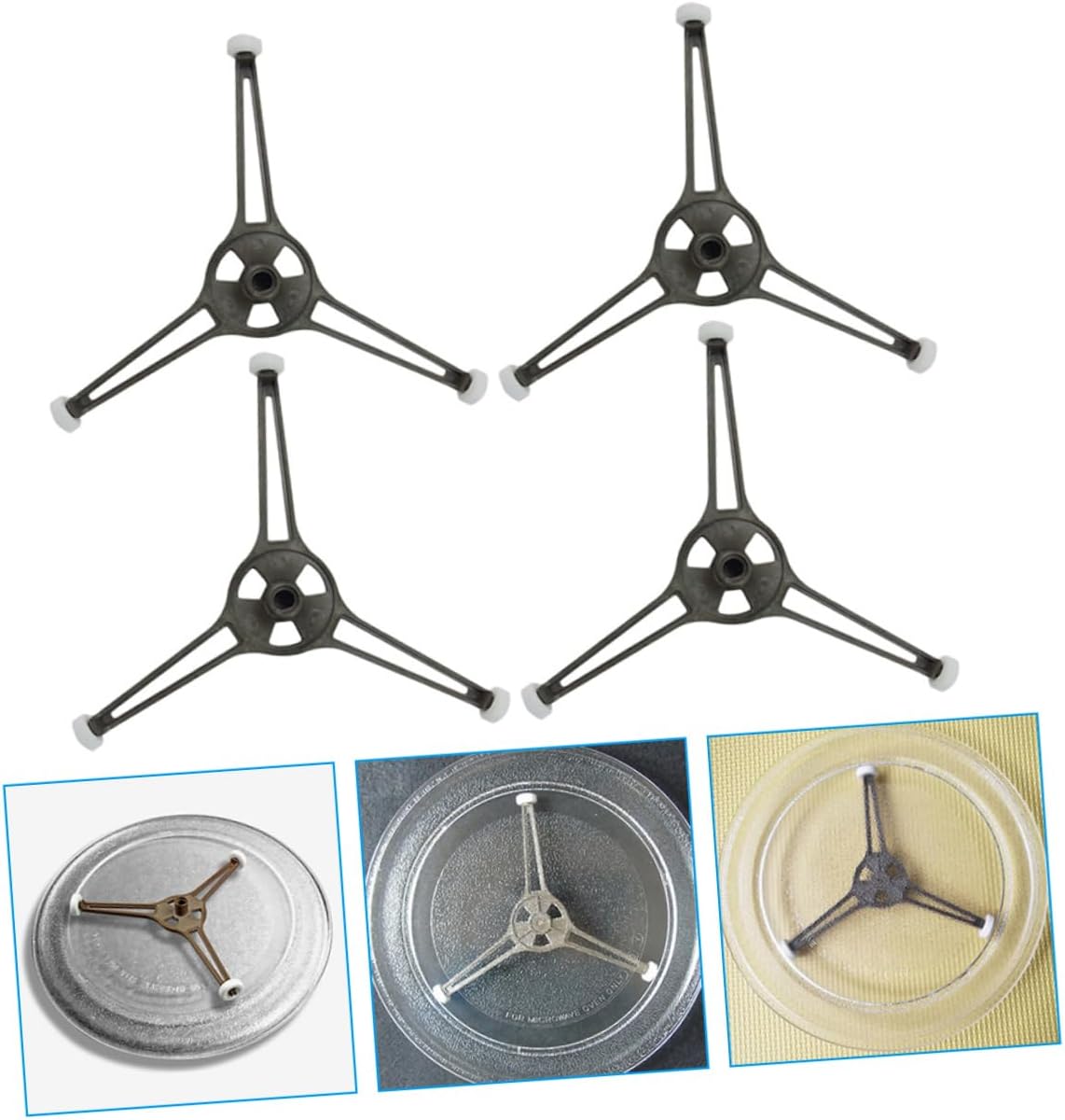 4pcs Microwave Turntable Ring Support Holder for 24.5cm Tray