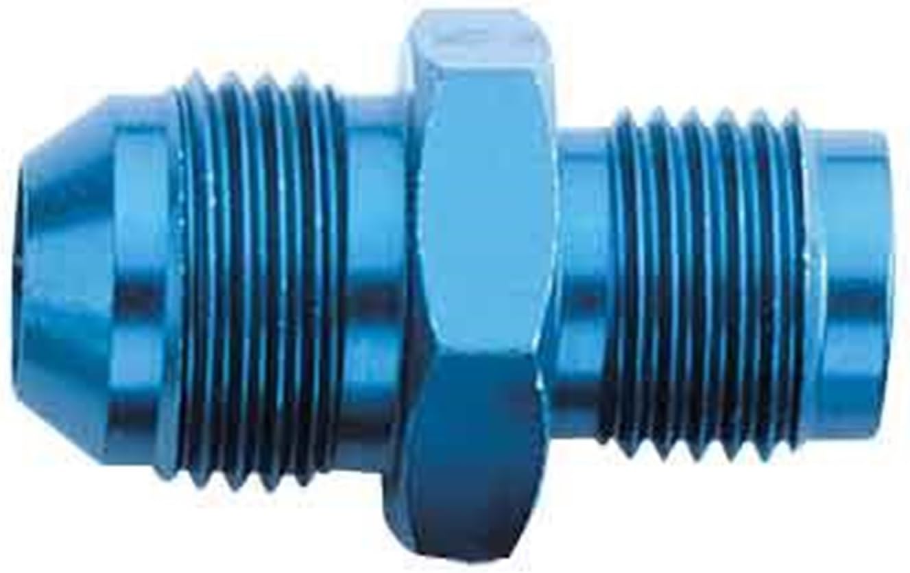 Aeroquip FCM2246 Blue Anodized Aluminum AN Flare to Metric Adapter