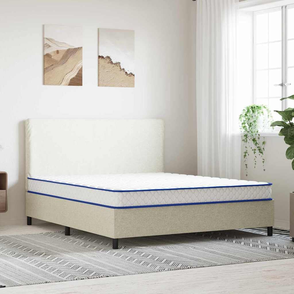 Materac miękki, biały, 200 x 160 x 17 cm, z pianki PU, oddychający, do sypialni i łóżka dla gości, kompatybilny z łóżkiem kontynentalnym i stelażem dla przyjemnego snu