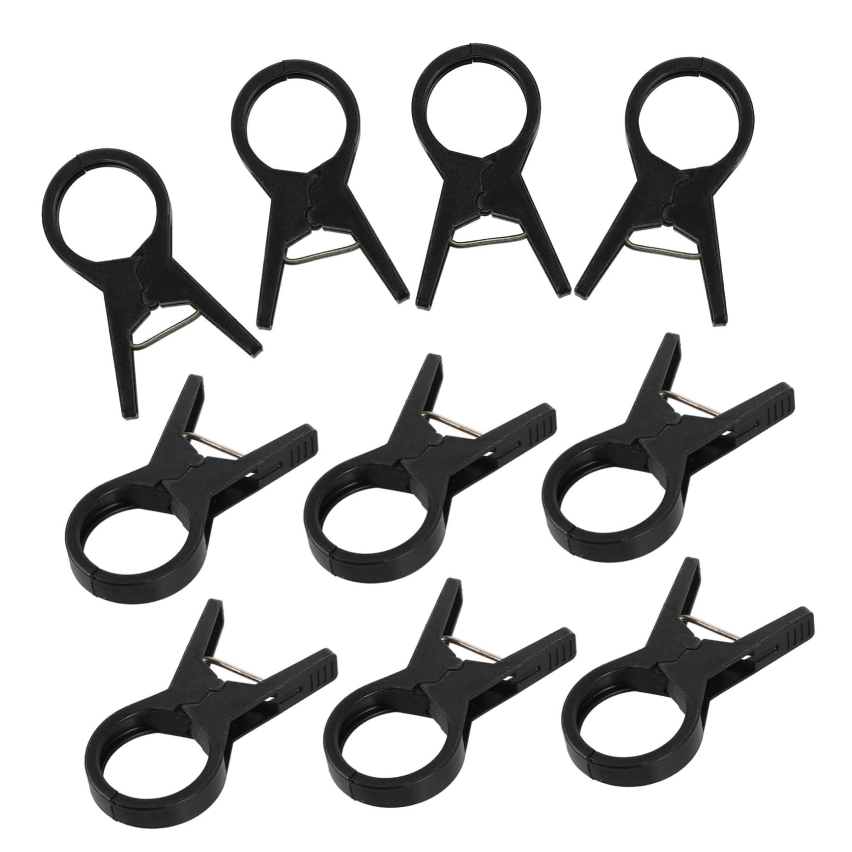 Clips de support en plastique noir YARNOW pour plantes grimpantes et tuteurs de jardin x100
