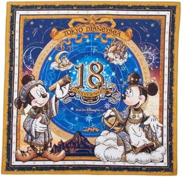 Amazon Co Jp ミッキー フレンズ バンダナ 18周年 アニバーサリー フォートレス エクスプロレーション ディズニー グッズ お土産 東京 ディズニーシー限定 服 ファッション小物