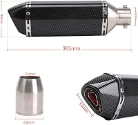 PACEWALKER 38-51mm Motorkerékpár Kipufogó Dob Cserélhető DB Killeres Karbon Stílusú 4