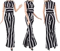 Vista 3 de E-TING 3 Sets Handmade Doll Clothes Short Skirt Jumpsuits Office Style Wears Dress for 11.5 inches Dolls