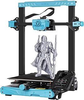 Sovol SV07 Plus 3D Printer with Klipper Firmware, Max Print Speed 500mm/s, 300℃ High Temp, 600W Meanwell Power Supply 420W Hotbed 5" Touch Screen Planetary Direct Drive Auto Leveling 11.8x11.8x13.8in