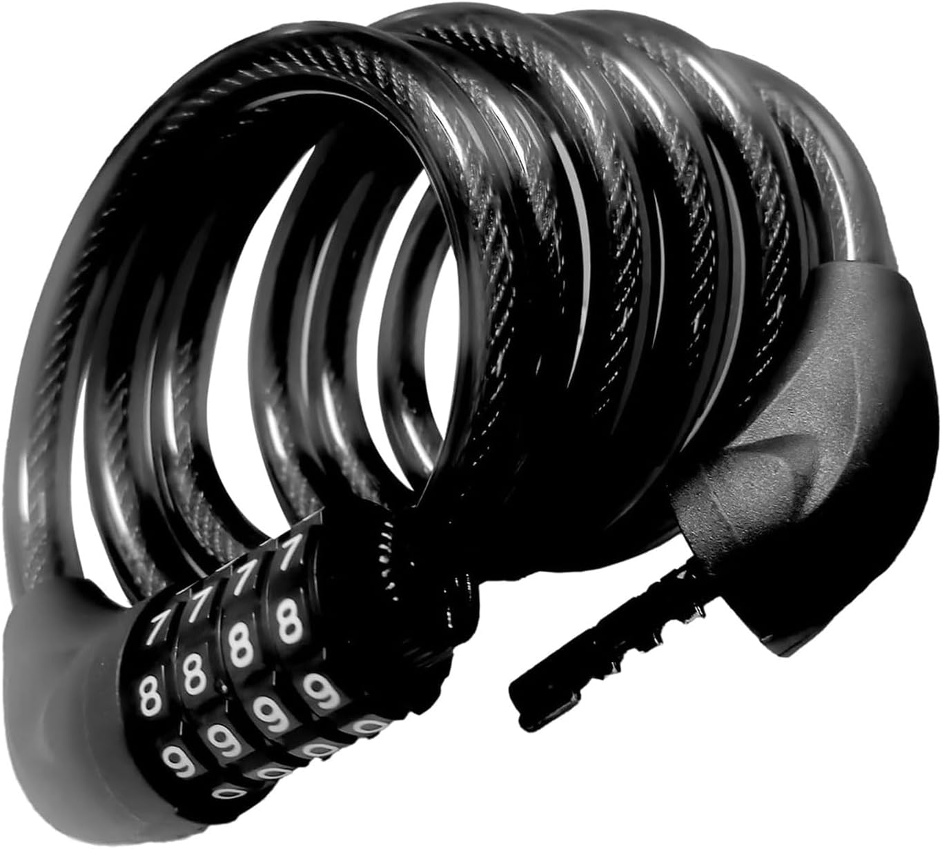 Bike Cable Lock 6 ft 4-Digit Resettable Combination Anti-Theft