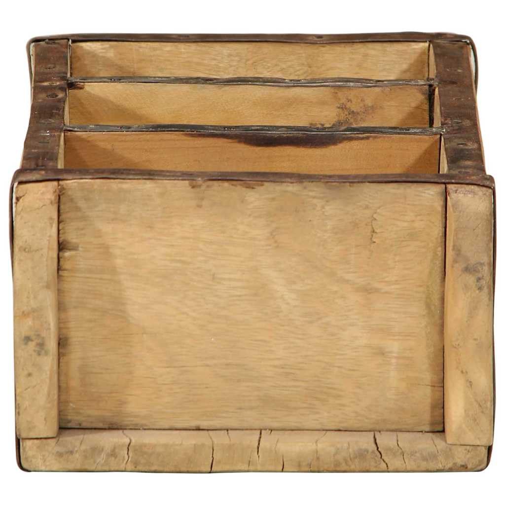 Generico Vassoio 4 PCS Marrone 30 x 14 x 9 cm Legno Recuperato Massello,Casa e Giardino,Forniture domestiche,Immagazzinamento e organizzazione,Borse per la casa,Marrone,5.5 kg,4019613