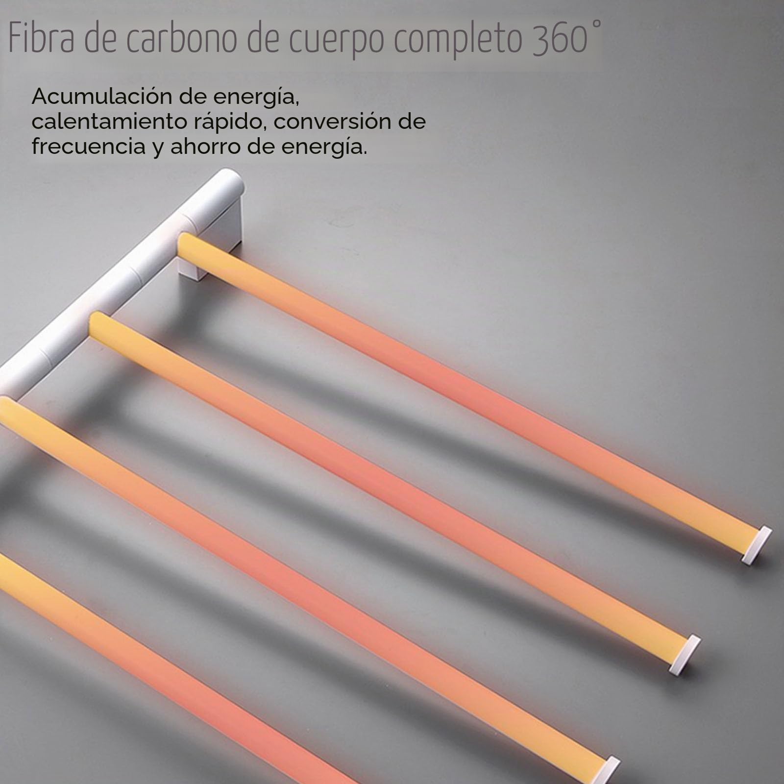 Toallero Electrico Baño Giratorio 180°, Radiador Toallero Eléctrico de Pared con Pantalla LED, Toallero Calentado con Inteligente Termostato/Temporizador,Negro