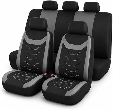 Car Seat Cover Full Seats for Mitsubishi Mirage G4 20142025 2020 2021 2022 2023 2024 2026, Front and Rear Split Bench Protector, Airbag Compatible Breathable Fabric Cover for Auto Trucks SUV