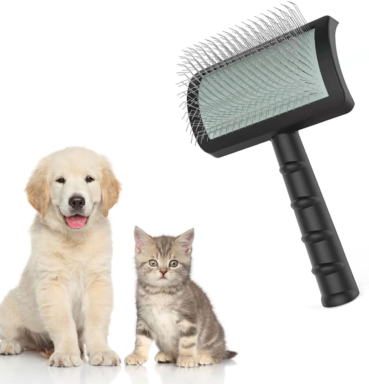 Large Slicker Dog Brush-for Long and loose Haired Pets Brush-Pet Grooming Wire Slicker Brush-for Dog Like Giant Poodles-Cats Deshedding…