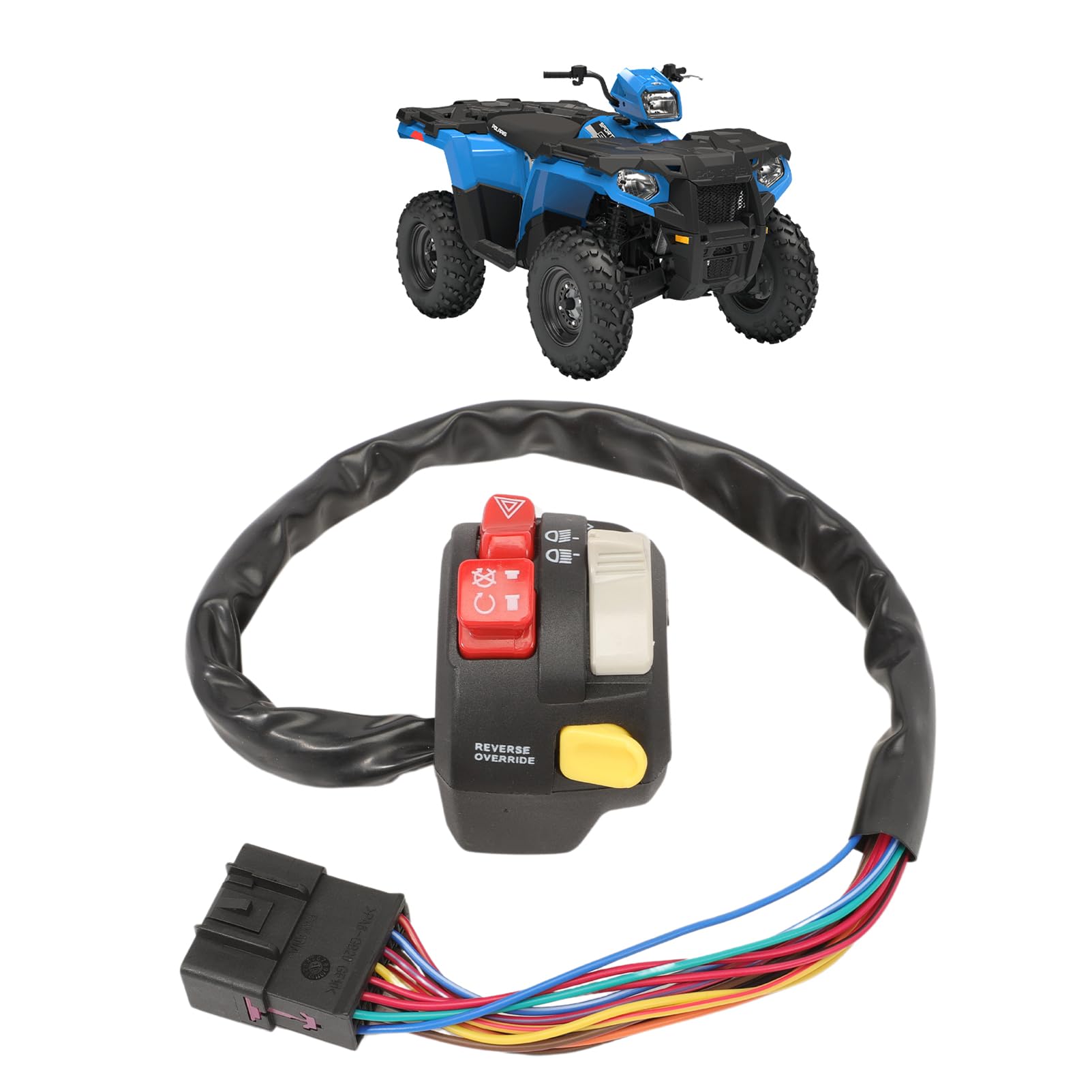 Interruttore faro sul manubrio sinistro 4013074 per Polaris Scrambler 500 850 1000 Trail Blazer 330 Sportsman 500 550 570 850 interruttore manubrio 4012435